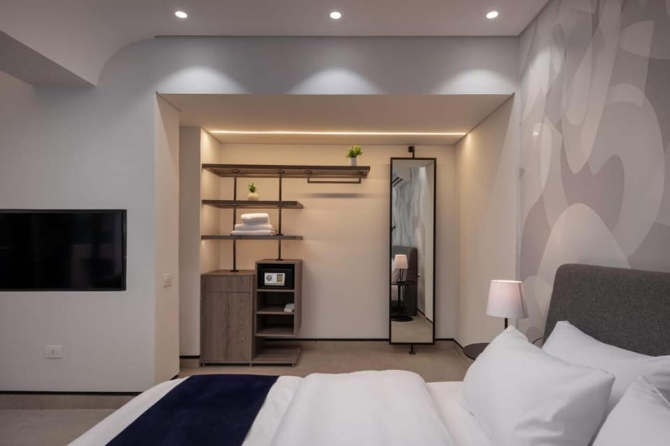 Photo of the whole room, wardrobe
