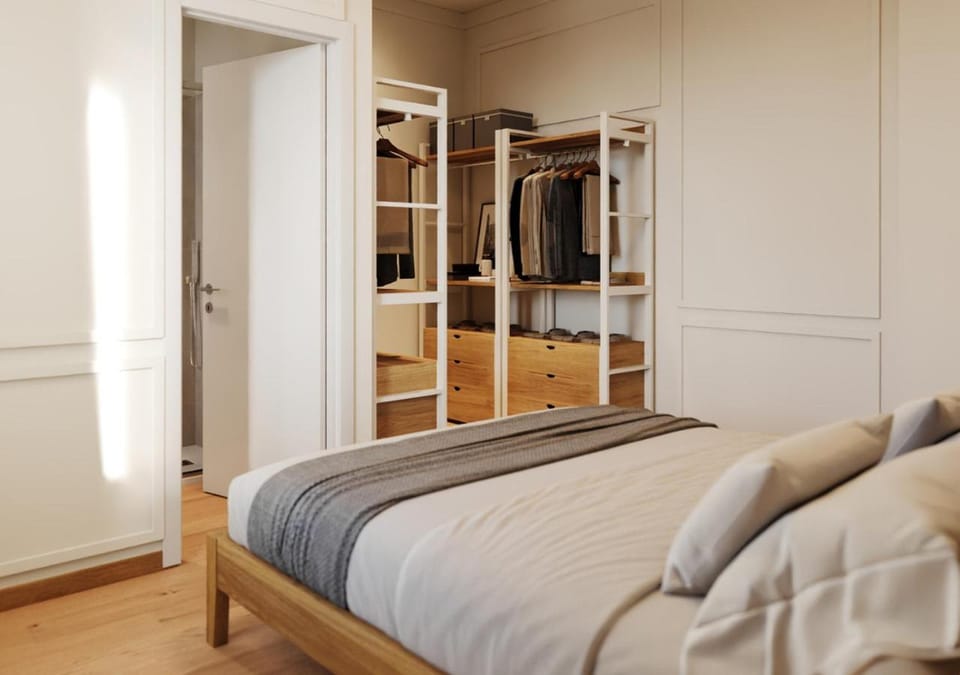 Bed, Bedroom, wardrobe