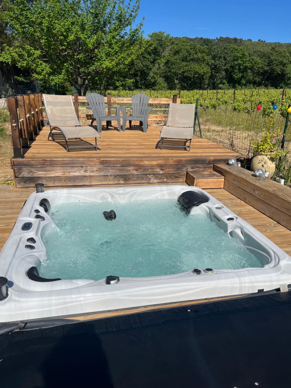 Garden, Hot Tub, Hot Tub, sunbed