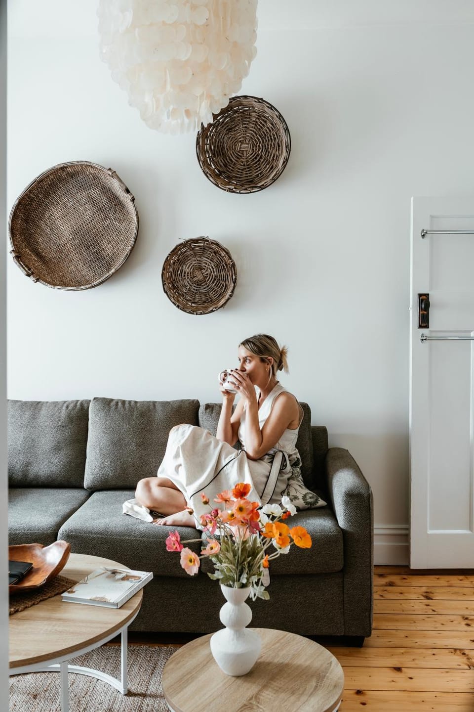Living room, group of guests