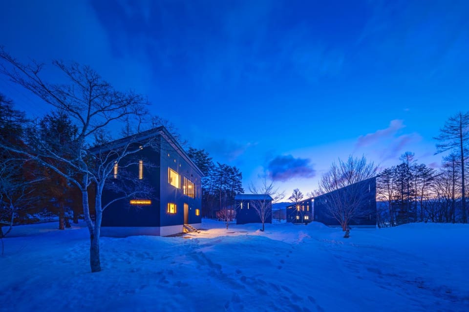Property building, Night, Natural landscape, Winter