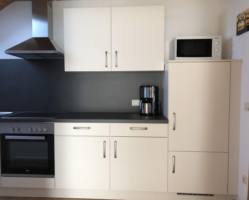 Kitchen or kitchenette, oven, stove