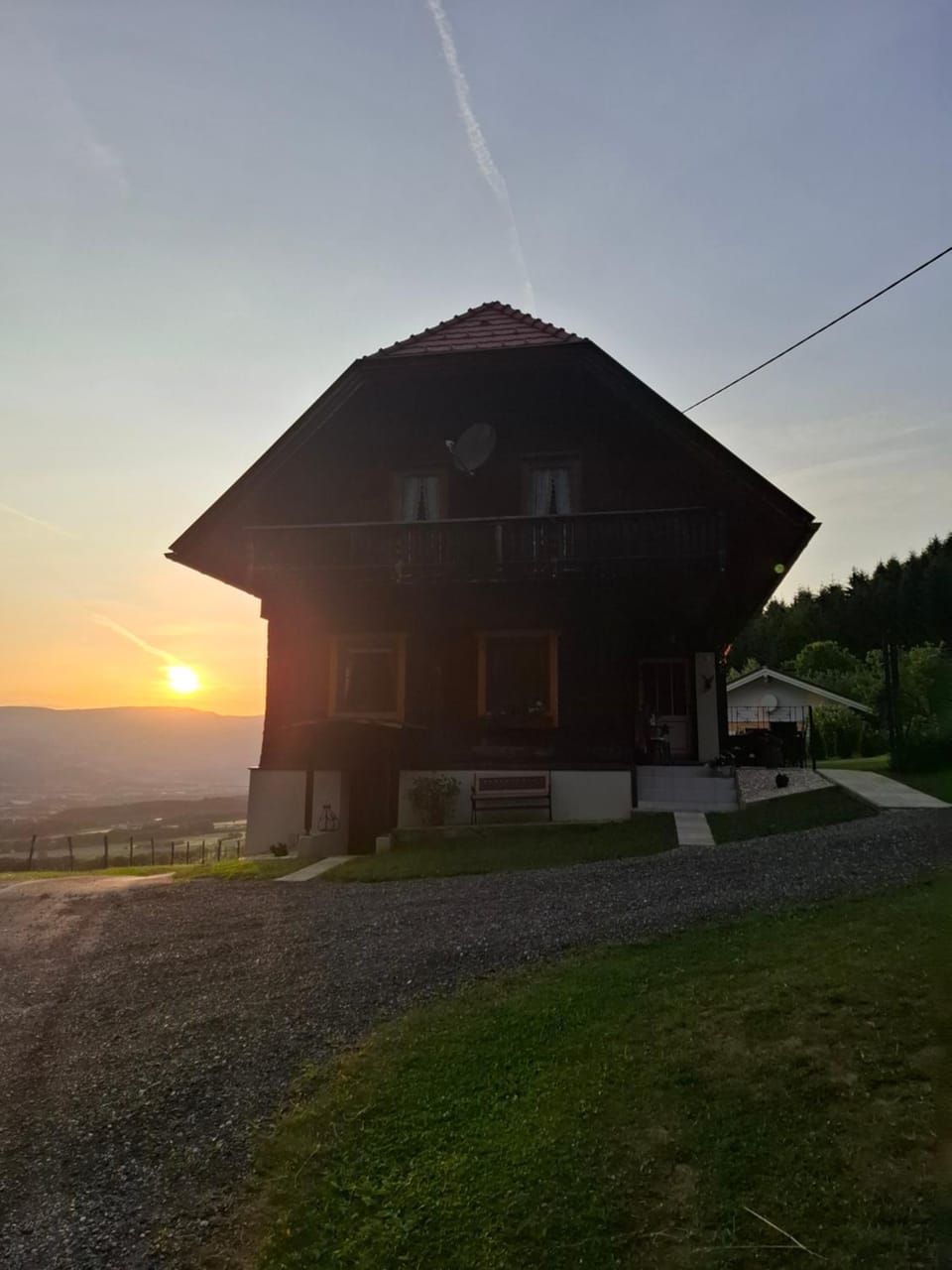 Property building, Sunset