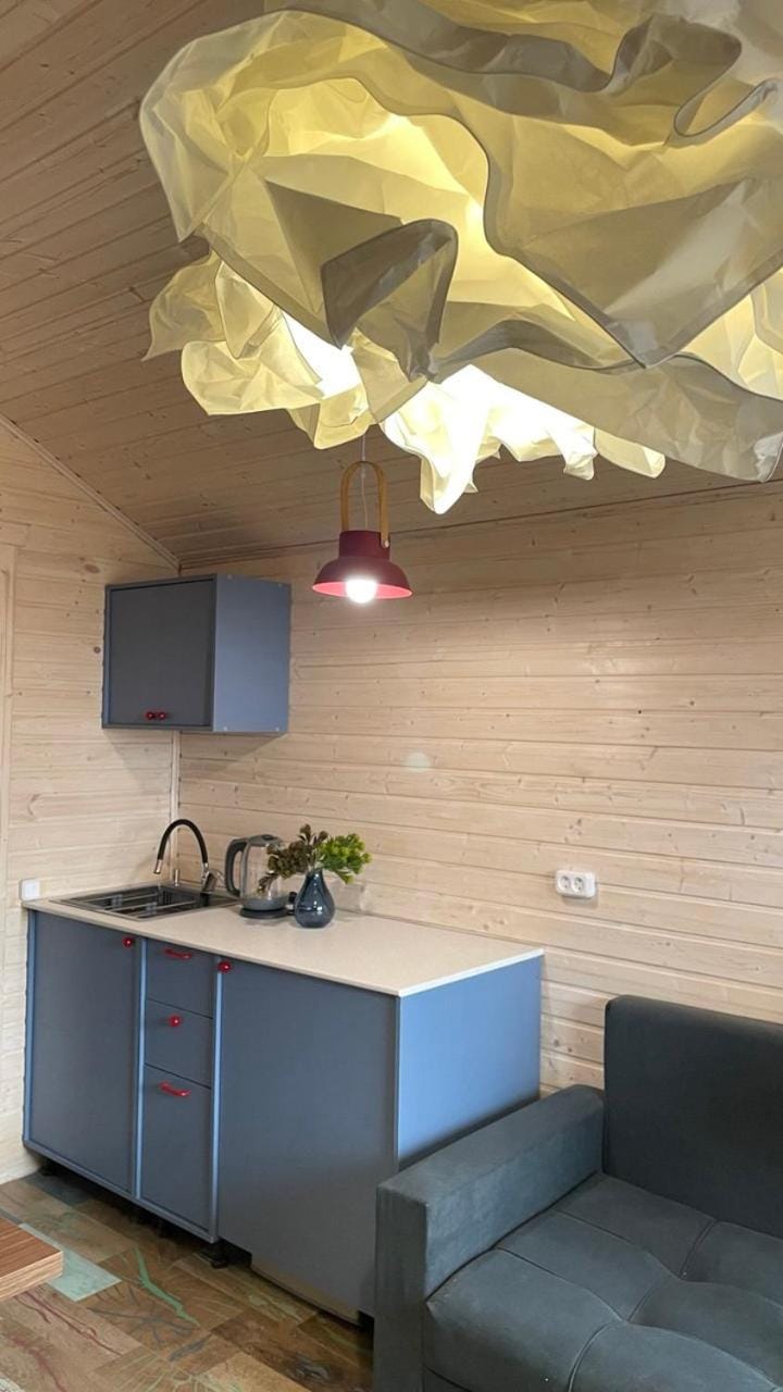 Kitchen or kitchenette, Living room, Seating area
