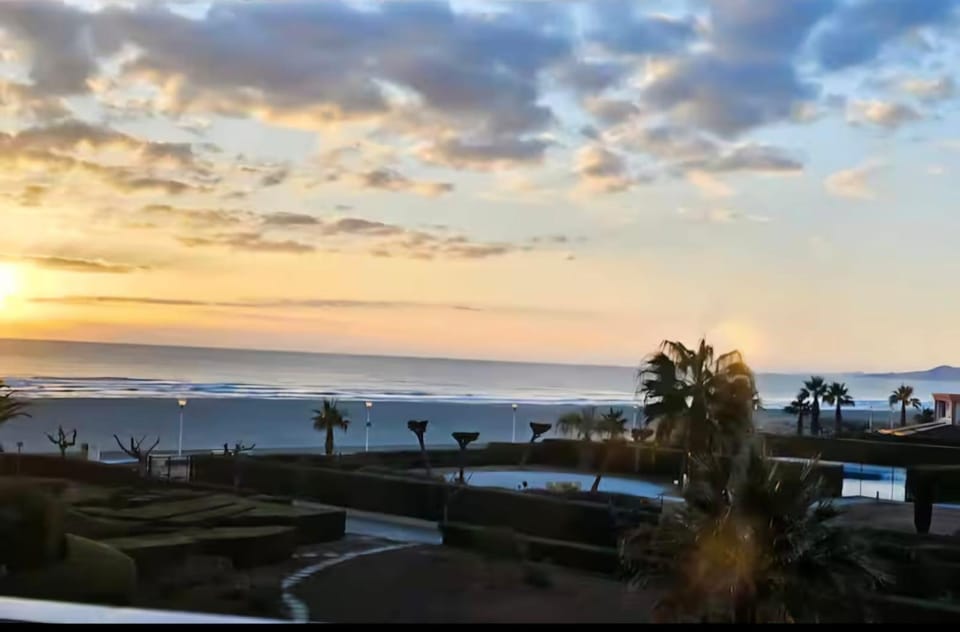 Beach, Sea view, Sunset