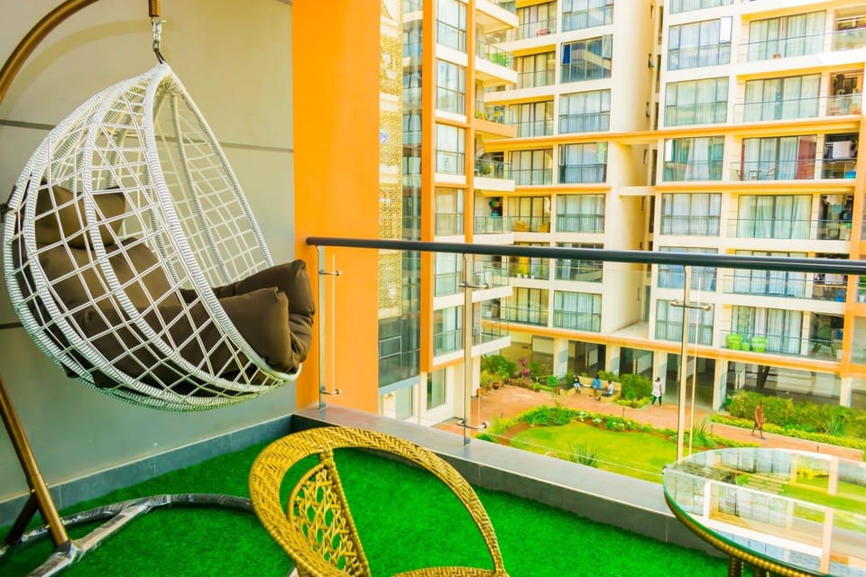beautifully and elegantly furnished apartment with fully equipped gym, swimming pool ,private parking space ,,children playing ground and unbeatable city views in lavington Apartment in Nairobi County