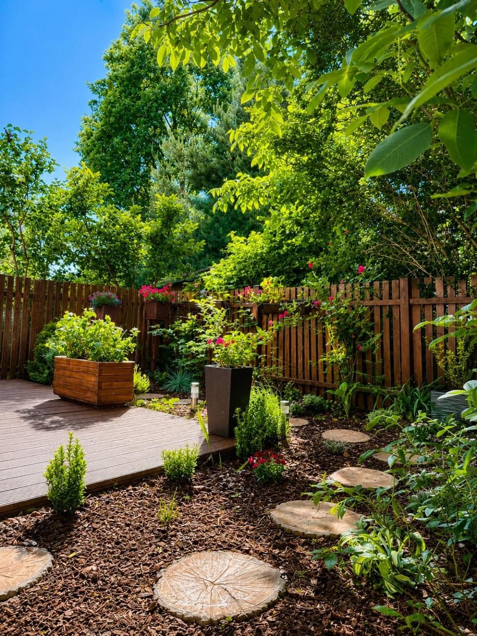 Spring, Day, Garden, Garden view
