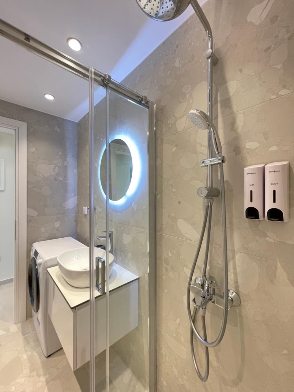 Shower, Bathroom, washing machine
