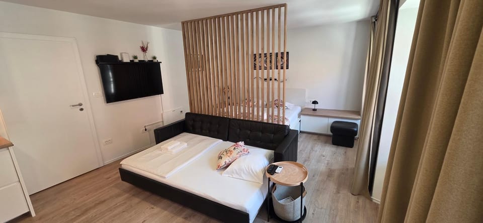 Bed, TV and multimedia, Living room, Photo of the whole room