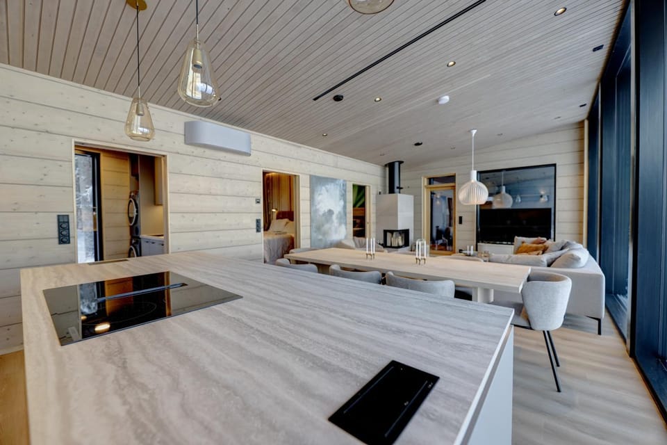 Living room, kitchen