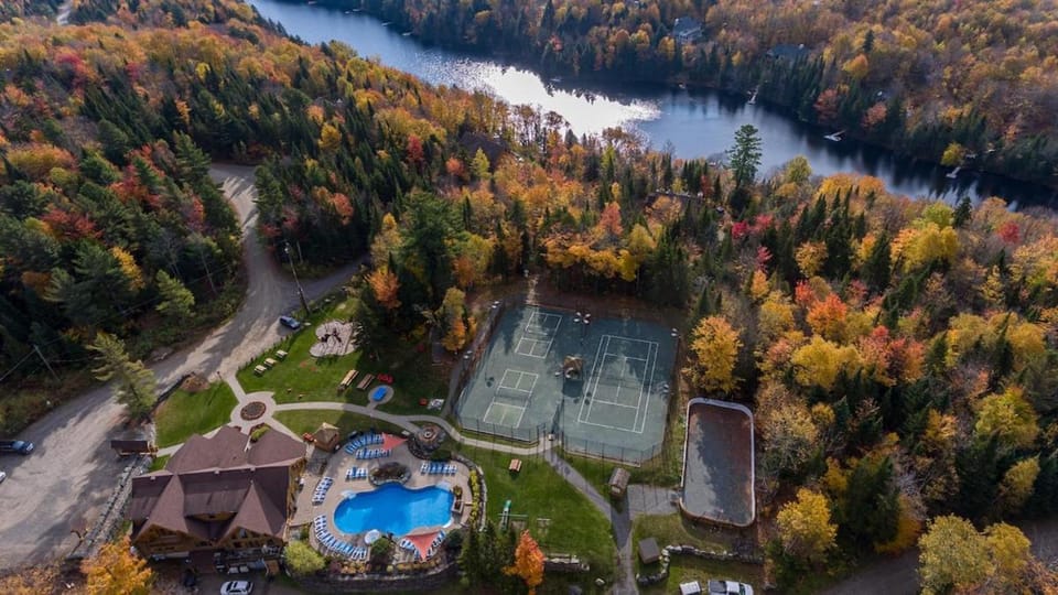 Day, Natural landscape, Bird's eye view, Lake view, Pool view, River view, Swimming pool