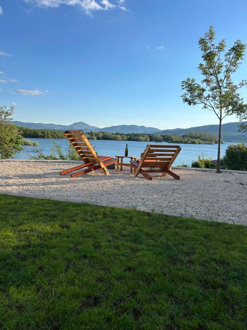Natural landscape, Lake view, sunbed