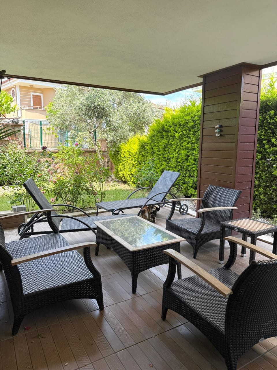 Patio, Spring, Day, Garden, View (from property/room), Seating area, Garden view, sunbed