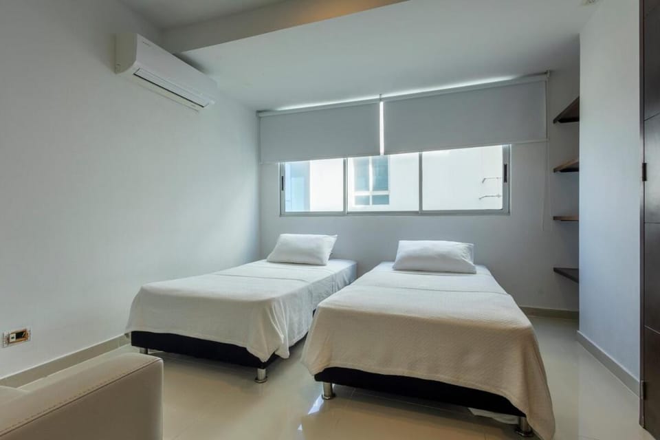 Bed, Bedroom, air conditioner