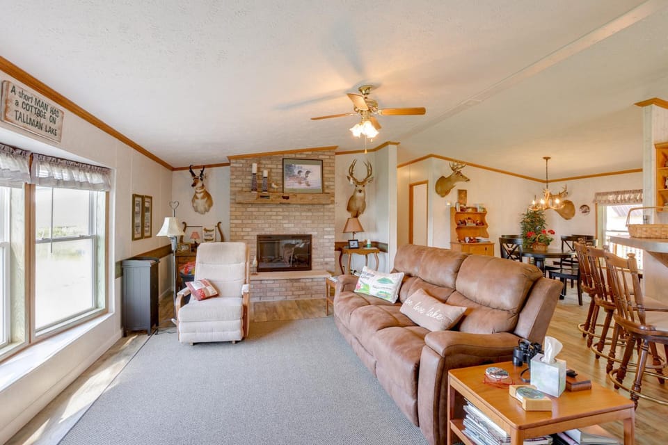 Lakefront Home w/ Beach Access, Deck & Dock House in Michigan