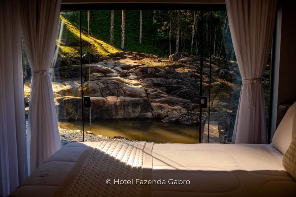 Bed, Natural landscape, Photo of the whole room