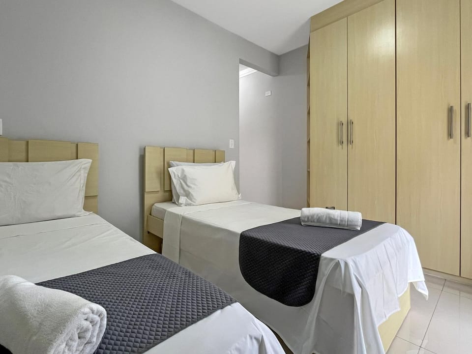 Bed, Photo of the whole room, Bedroom, towels, wardrobe