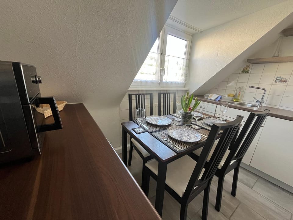 Kitchen or kitchenette, Dining area, oven