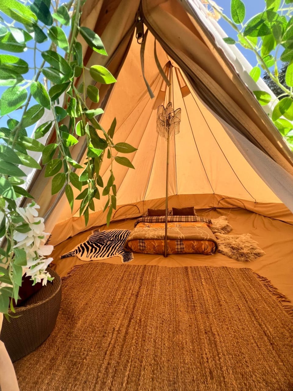 Eco- regenerative bell tent with a pool - near Piódão Luxury tent in Coimbra District, Portugal