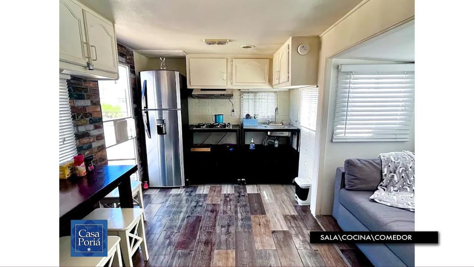 Kitchen or kitchenette, Living room, Seating area
