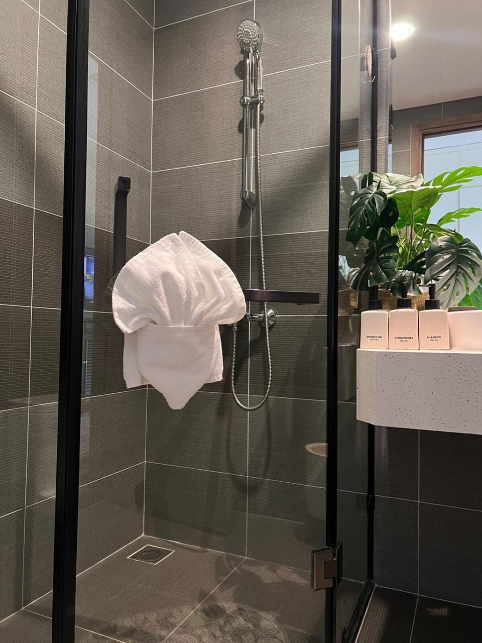 Bathroom, towels
