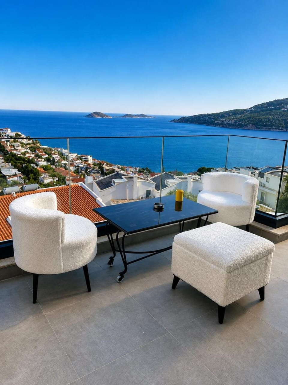 Luxury Sea View Duplex Private Pool Kalamar Apartment in Kalkan Belediyesi