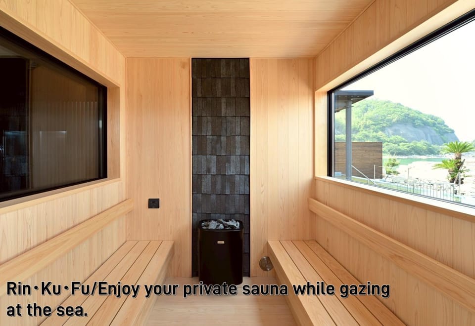 Sauna, Steam room, Pool view, Sea view
