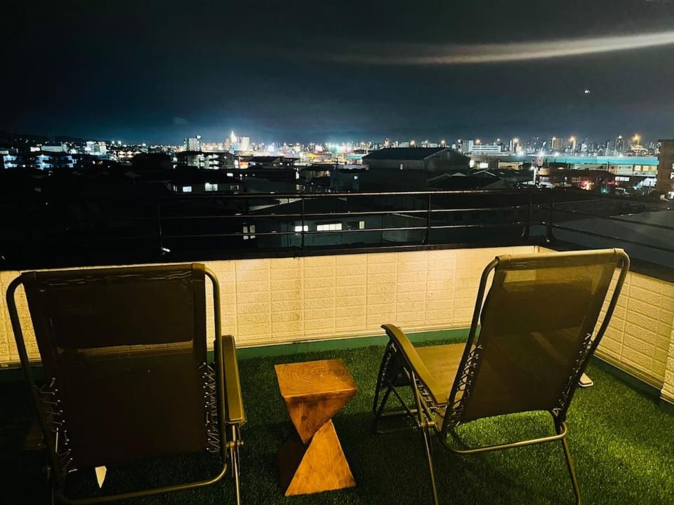 Night, View (from property/room), Balcony/Terrace, City view