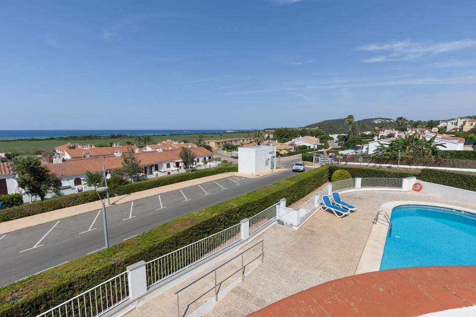 Property building, Living room, Swimming pool