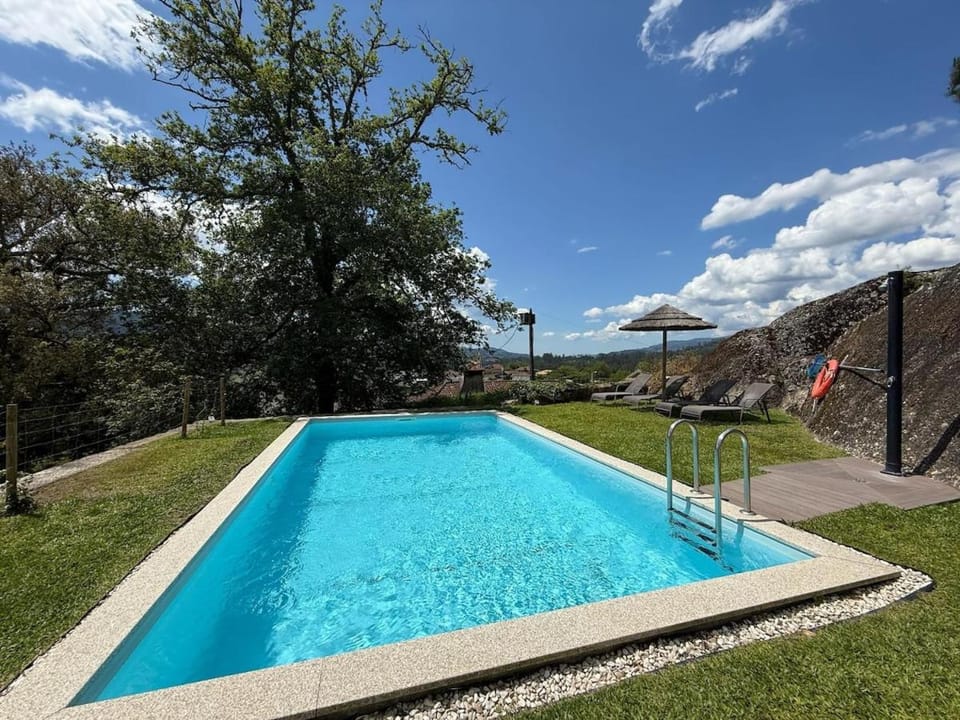 Spring, Day, Natural landscape, Garden, Garden view, Pool view, Swimming pool, sunbed
