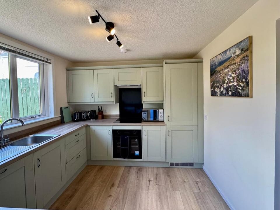 Kitchen or kitchenette, oven, stove