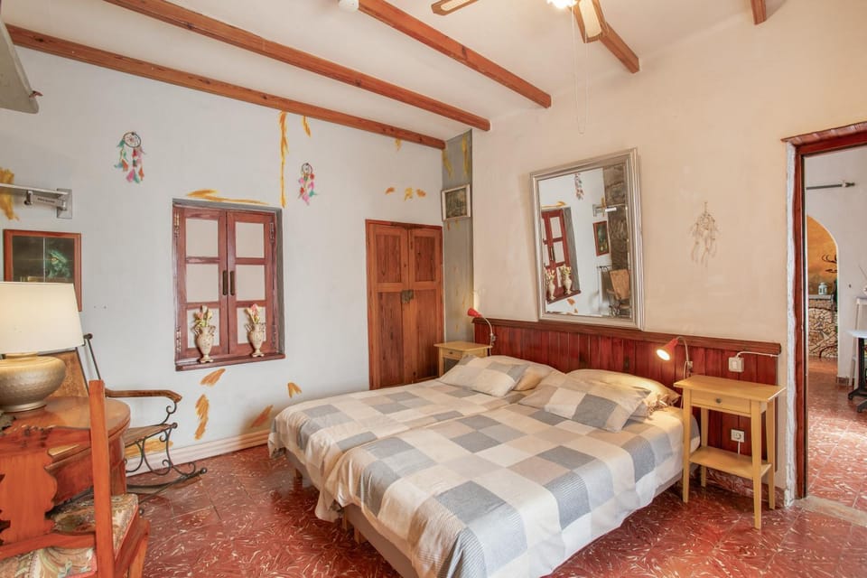Property building, Living room, Bedroom