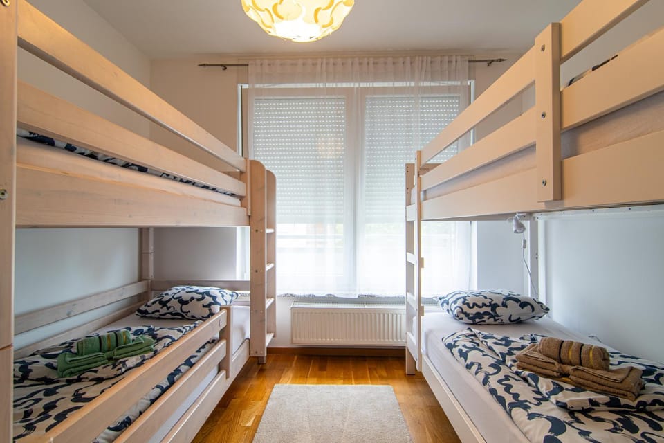 Bed, View (from property/room), Photo of the whole room, Bedroom, bunk bed, Family, heating