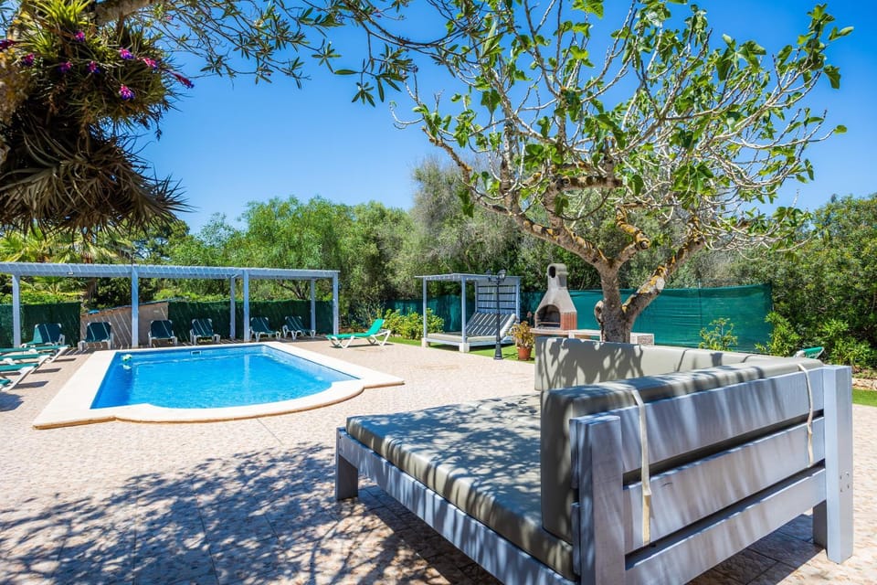 Property building, Living room, Swimming pool