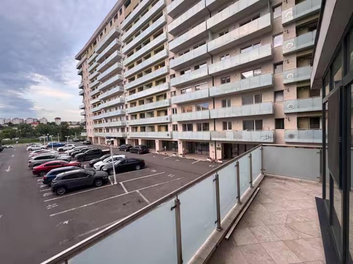 Property building, Day, View (from property/room), Balcony/Terrace, Parking