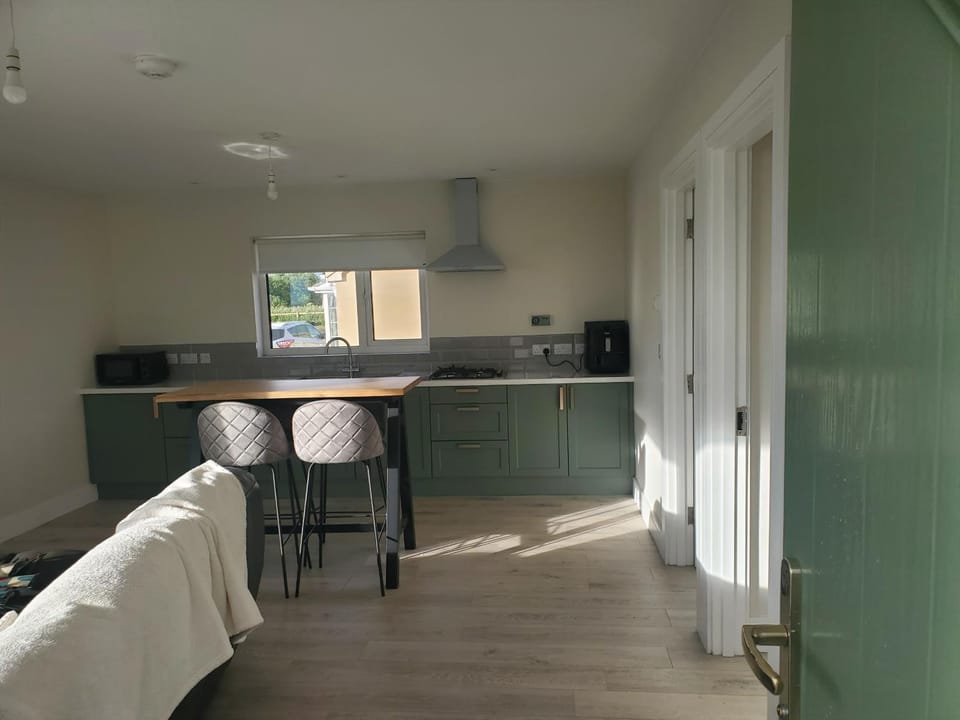 Kitchen or kitchenette, Seating area, Dining area, stove