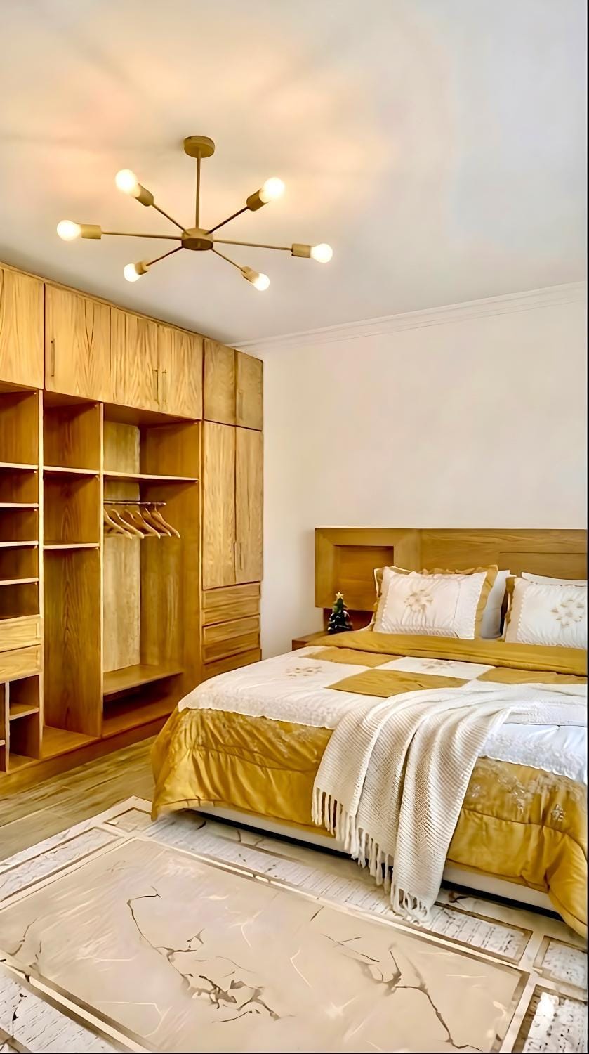 Bed, Photo of the whole room, Bedroom, wardrobe