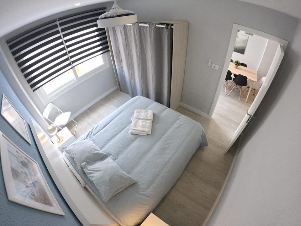 Bed, Photo of the whole room, Bedroom, towels, wardrobe