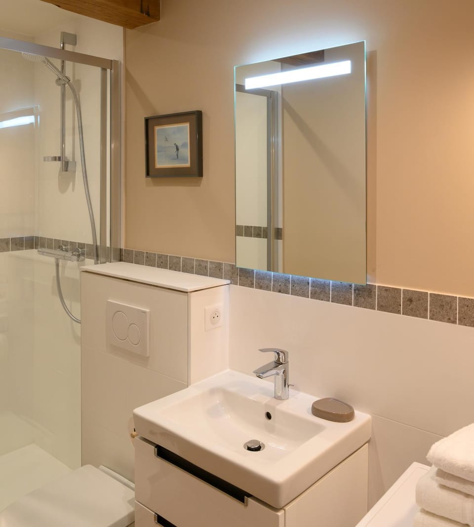 Bathroom, Living room