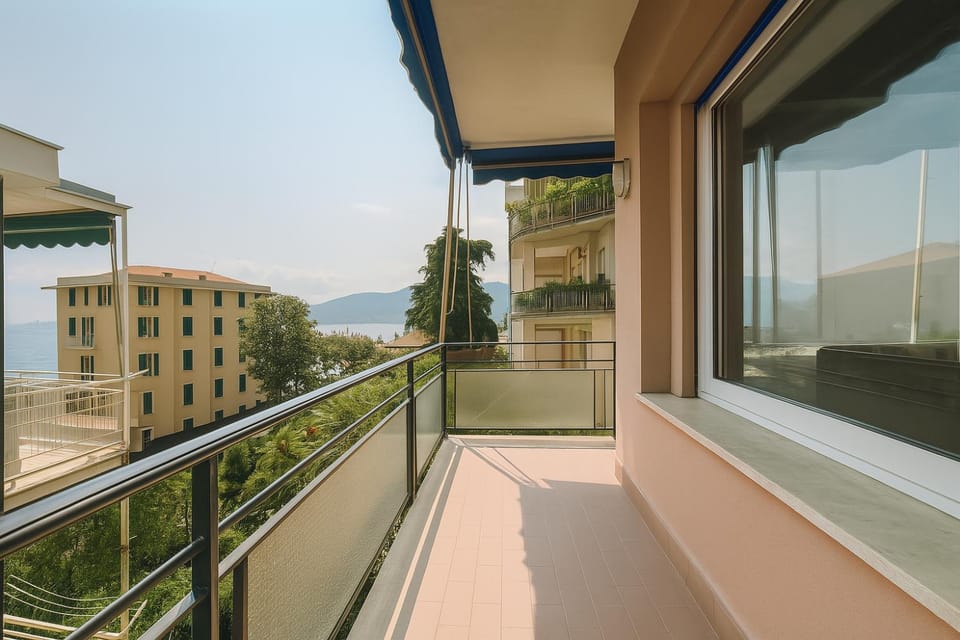 Property building, Day, Natural landscape, View (from property/room), Balcony/Terrace, Mountain view, Sea view