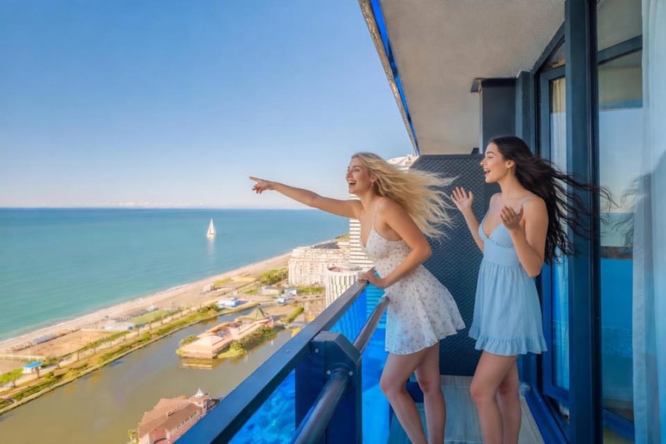 Day, People, Natural landscape, View (from property/room), Balcony/Terrace, Sea view, group of guests