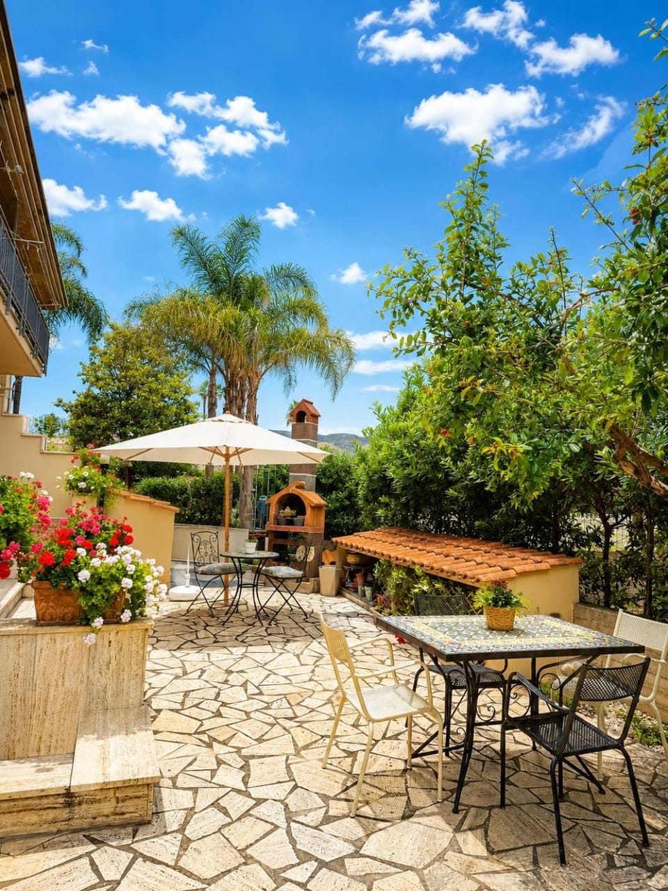 Patio, Spring, Day, Garden, Garden, View (from property/room), Dining area, Garden view