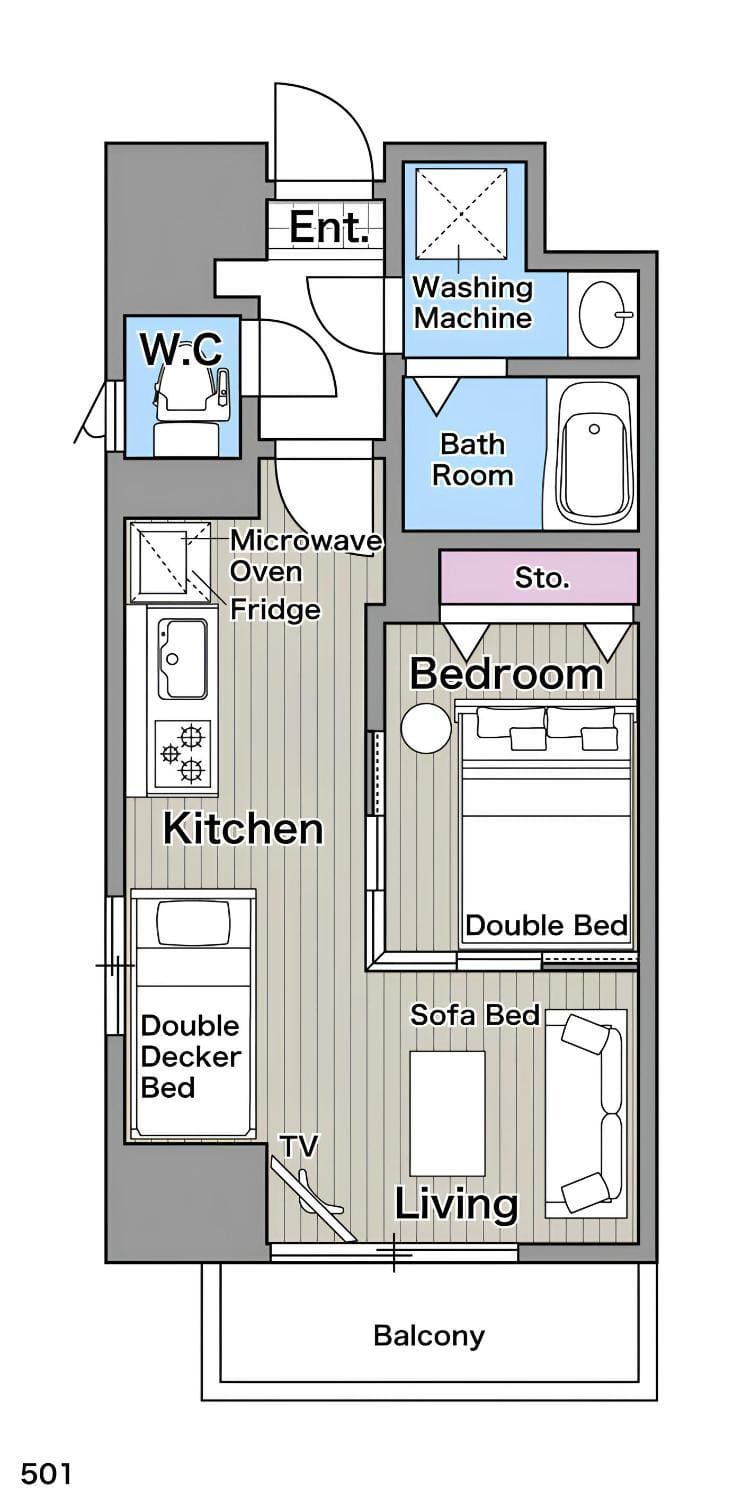 Hotel Namba East 501 Apartment in Osaka
