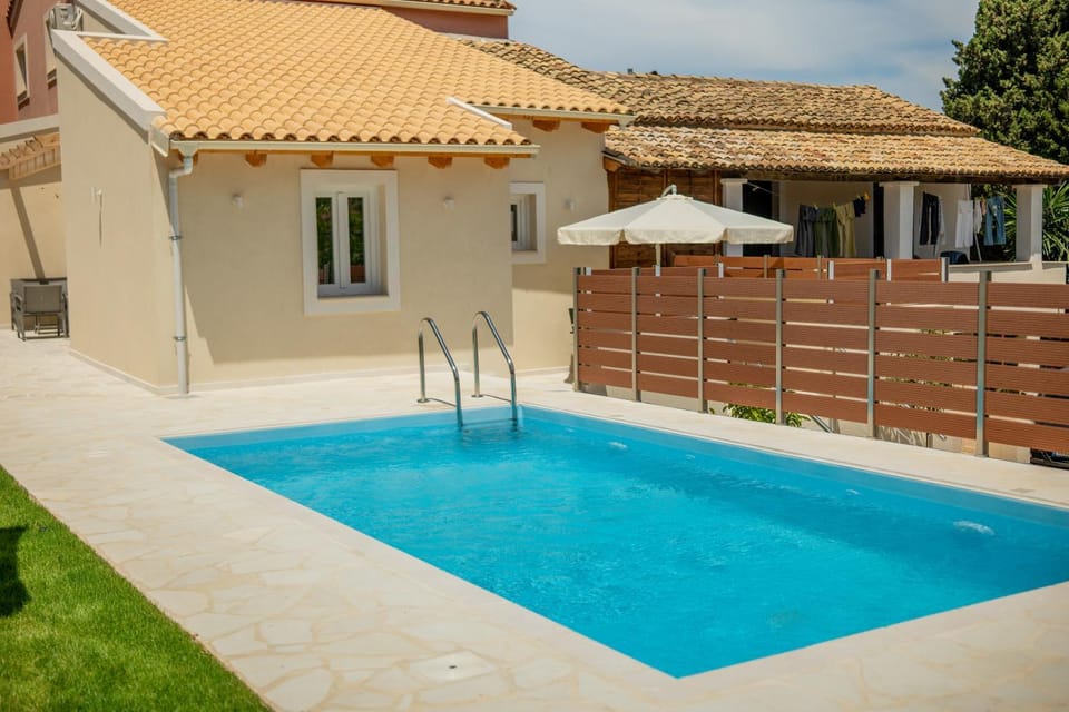 Property building, Patio, Pool view, Swimming pool