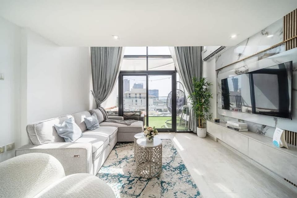 Airstay - Elegant 1BR Duplex - Huge Balcony - JVC - Monthly Offer Available Apartment in Dubai