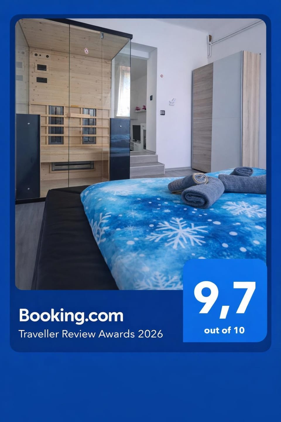 Bed, Sauna, Bedroom