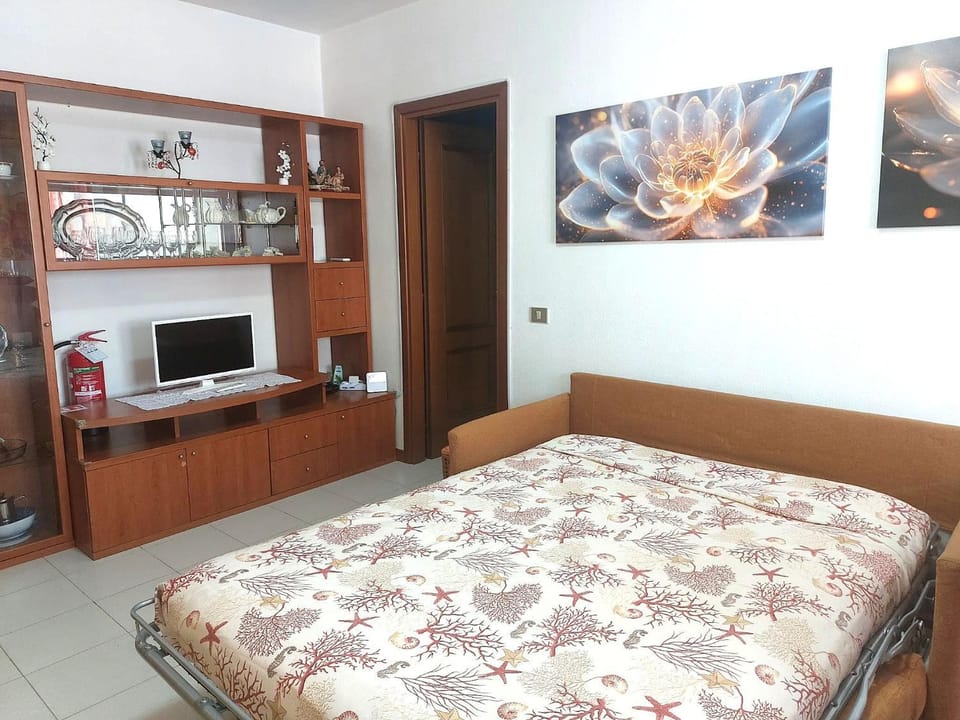 Bed, TV and multimedia, Kitchen or kitchenette, Photo of the whole room
