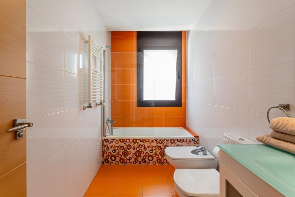 Bathroom, Living room