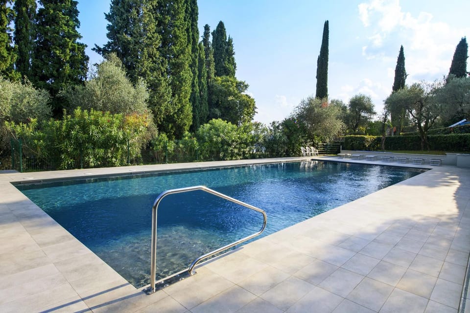 Property building, Living room, Swimming pool