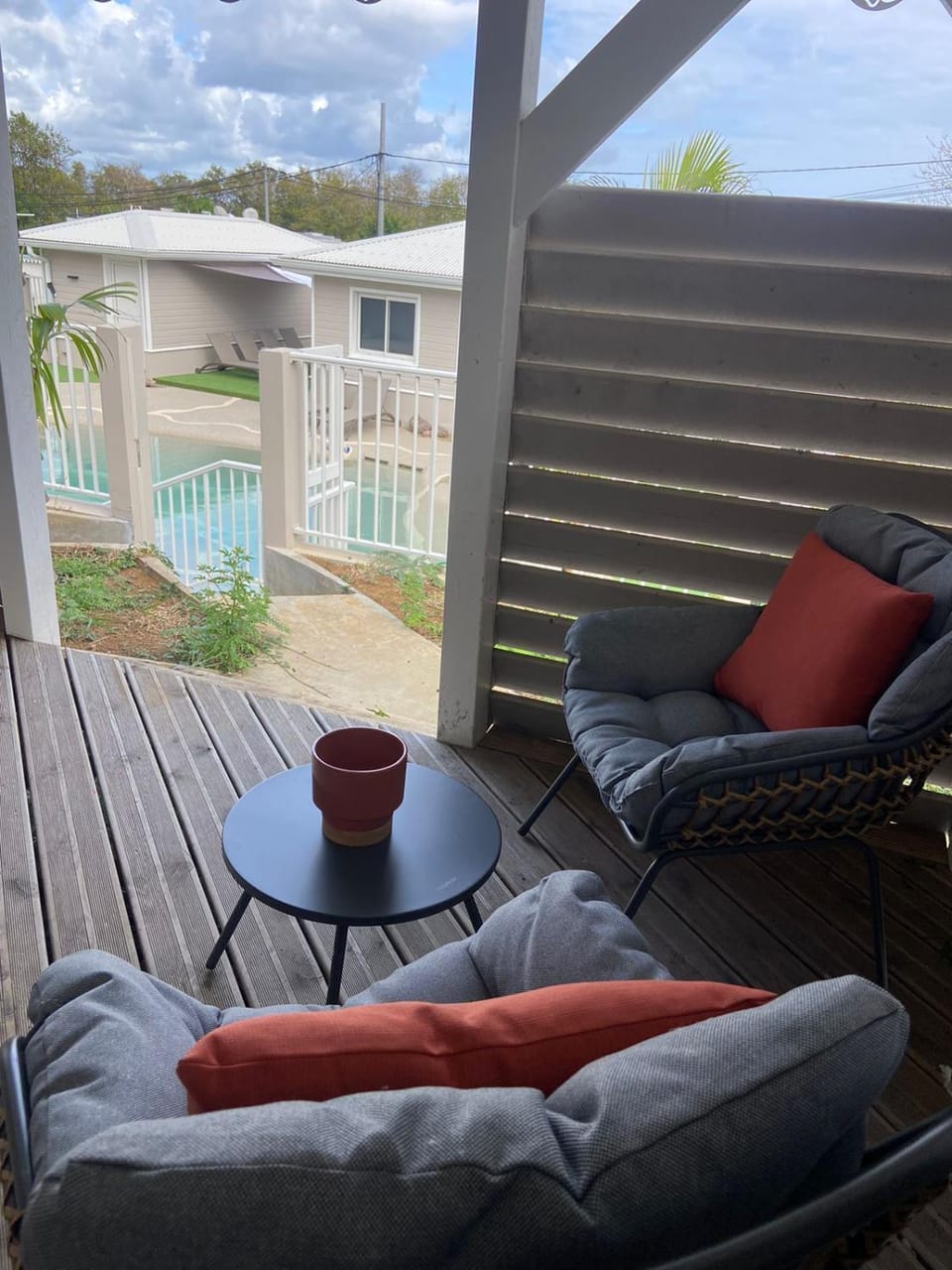 Patio, Balcony/Terrace, Pool view